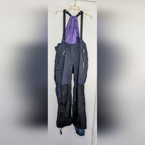 Patagonia Snow/Ski Bibs Suit Men's Size 30 Black/Purple